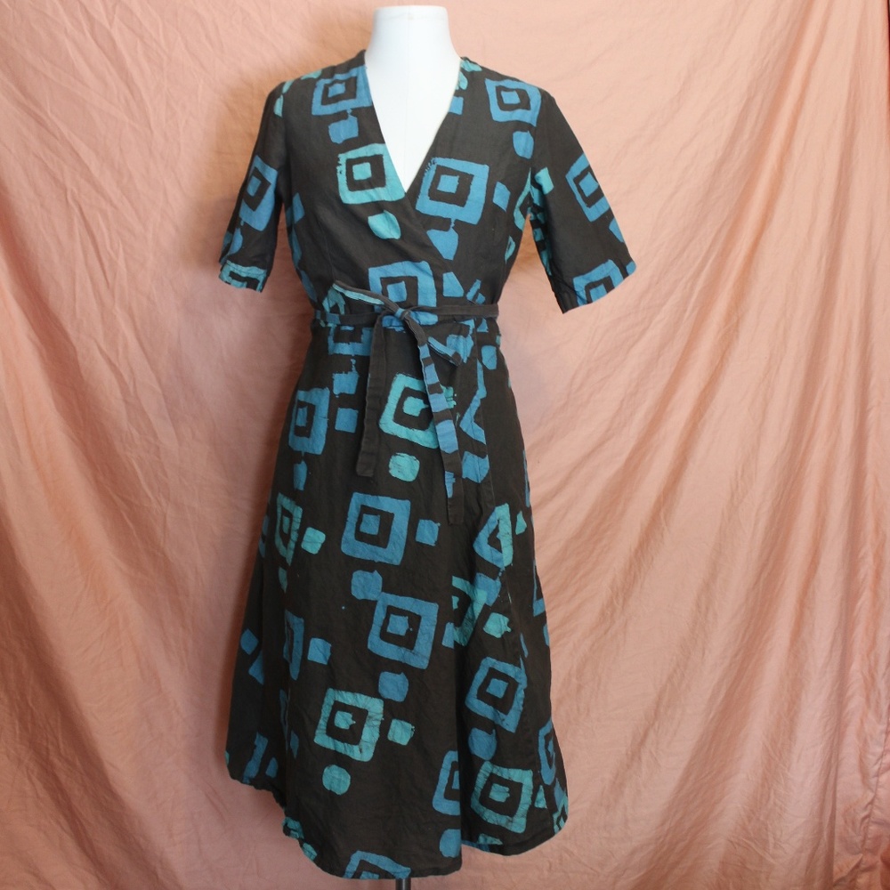 Global Mamas Wrap Dress Midi